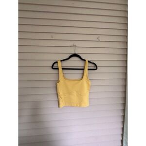 Abercrombie‎ & Fitch Tank Women's Size medium Yellow Cropped